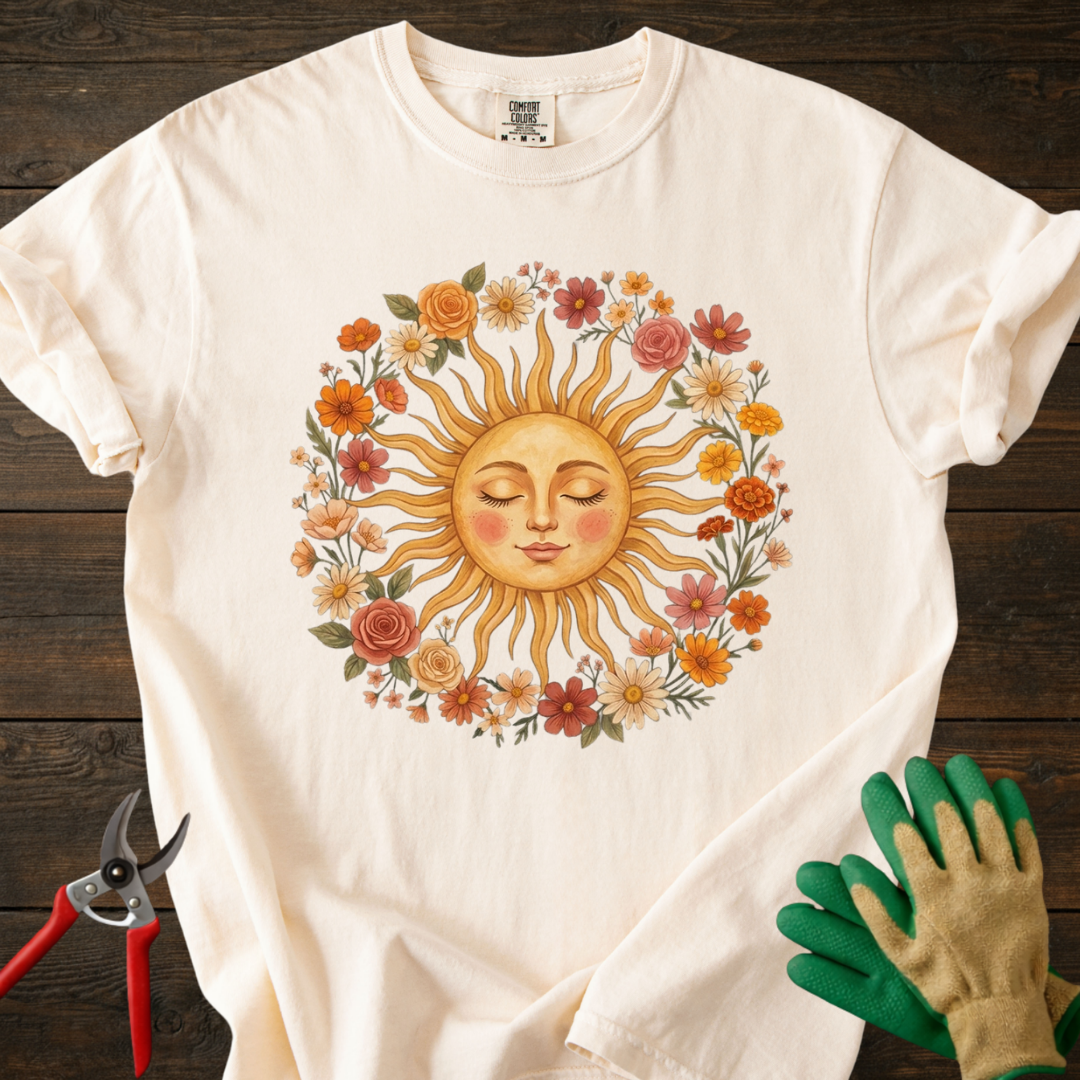 Vintage Floral Sun T-Shirt