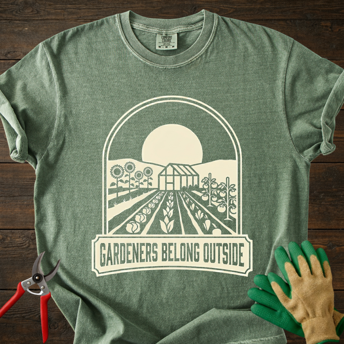 Gardeners Belong Outside T-shirt