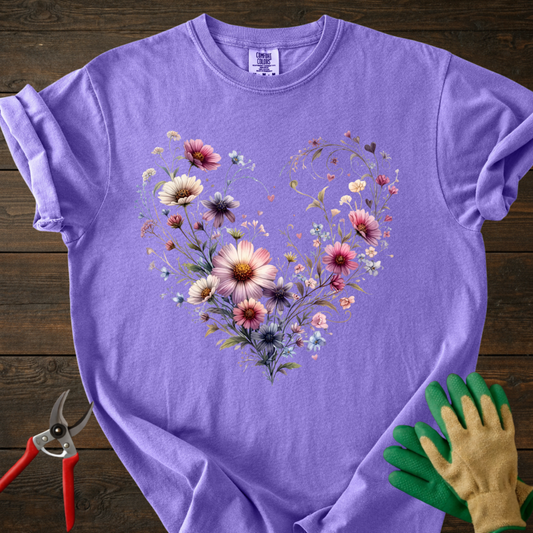 Floral Heart T-Shirt