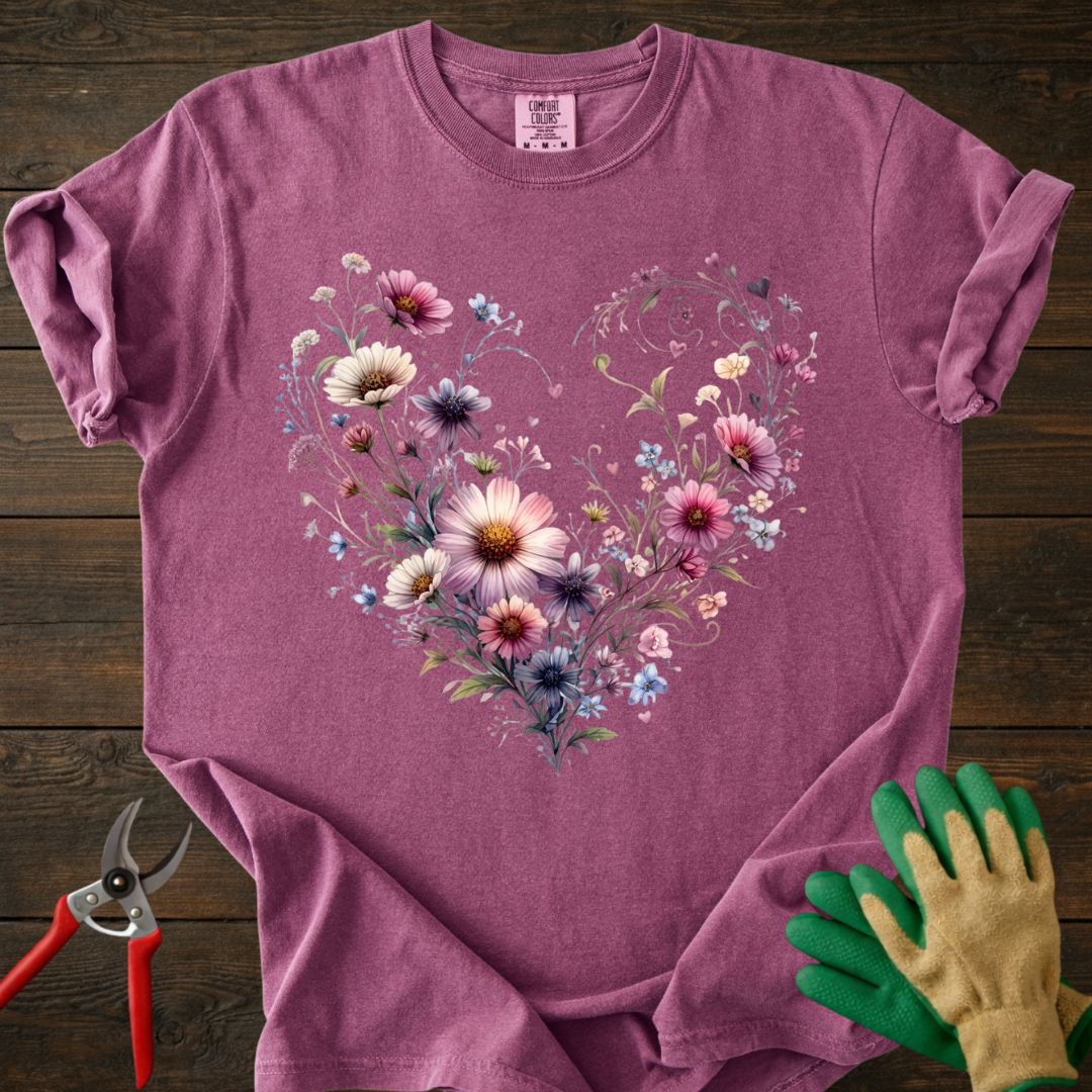 Floral Heart T-Shirt