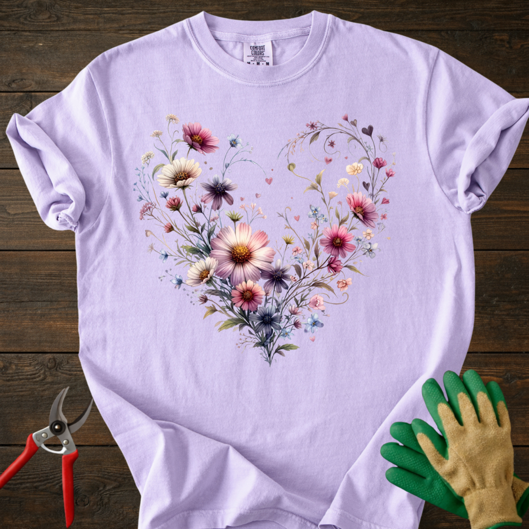 Floral Heart T-Shirt