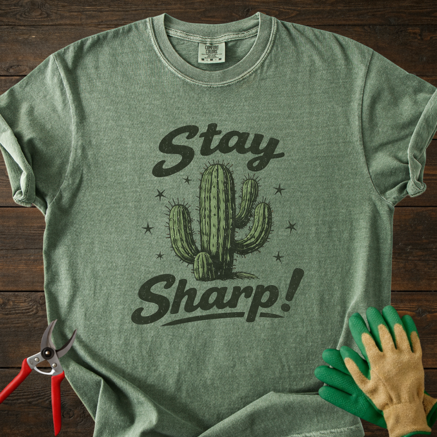 Stay Sharp Cactus T-Shirt