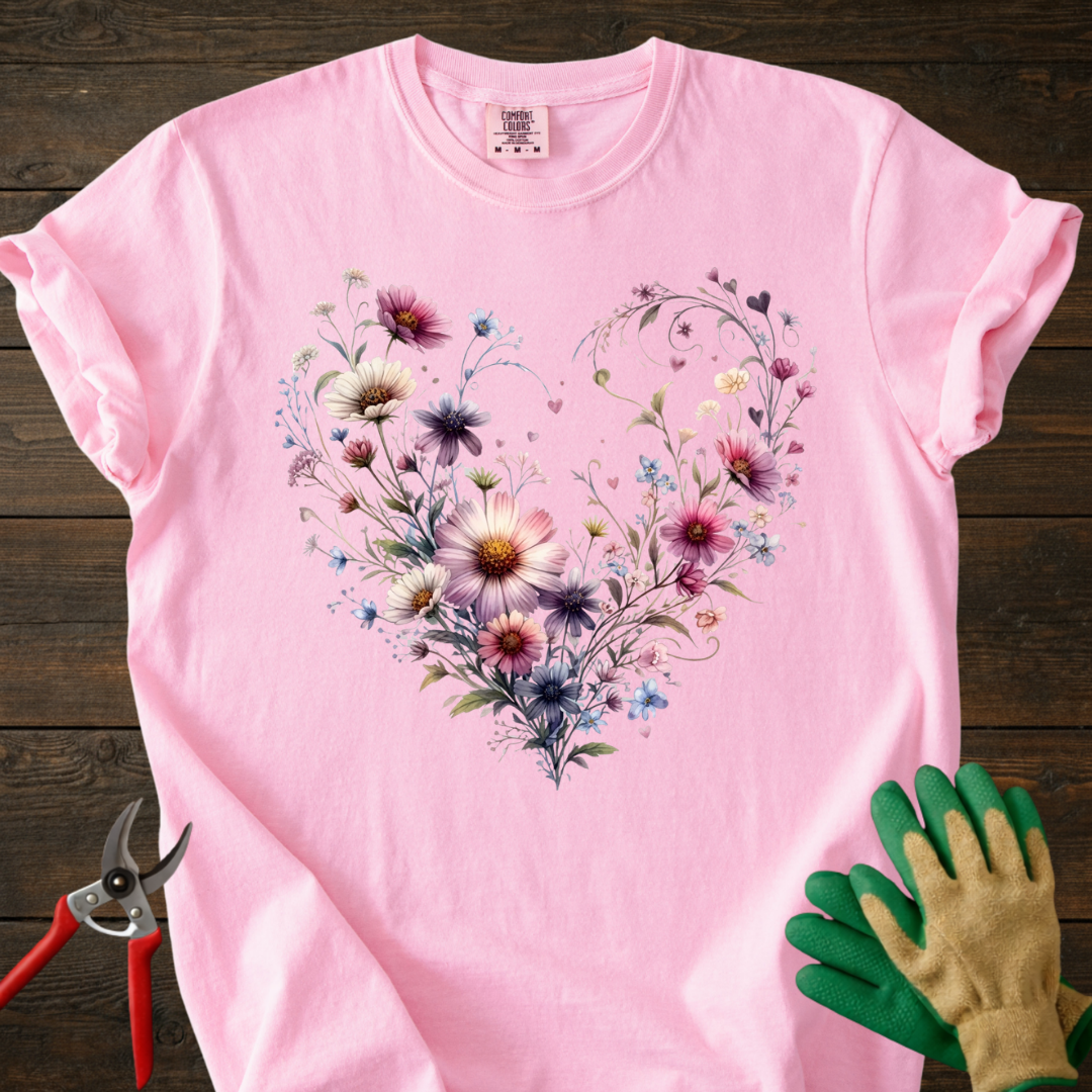 Floral Heart T-Shirt