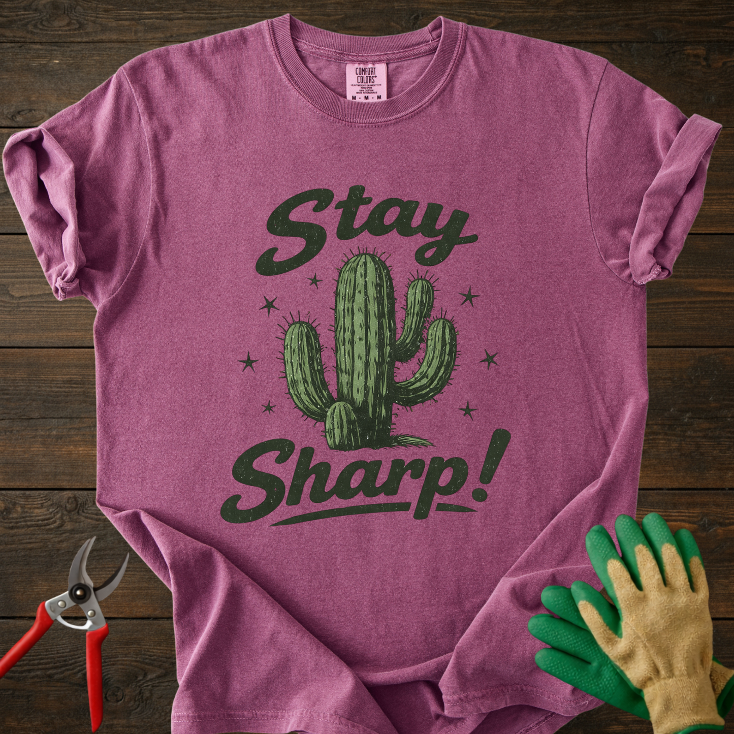 Stay Sharp Cactus T-Shirt