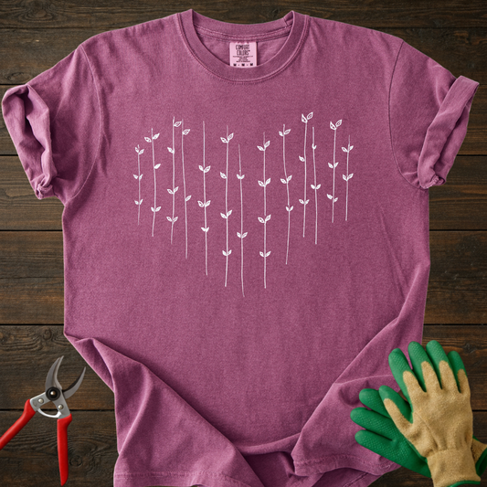Arrow Flower Heart T-shirt