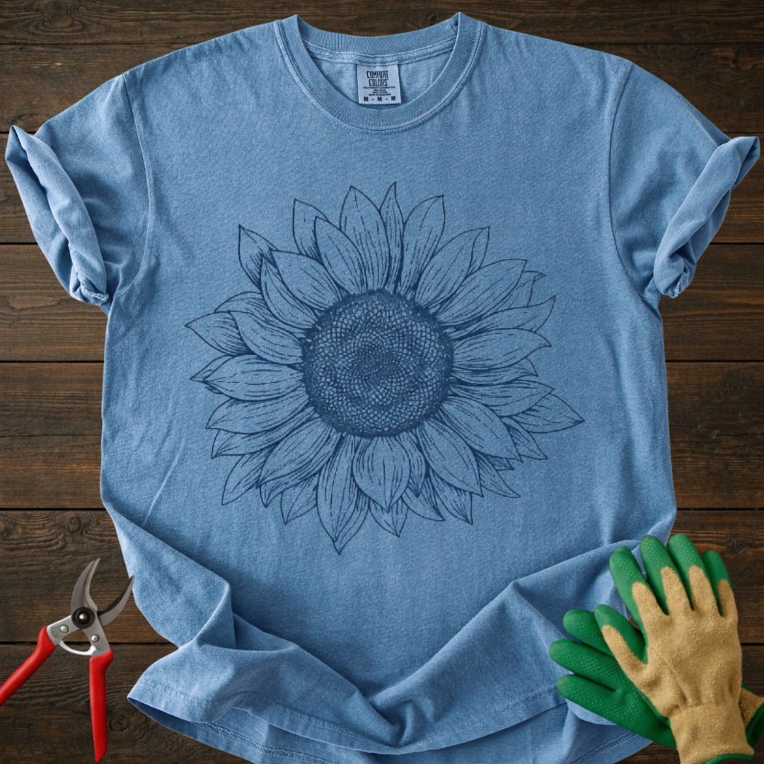 Sunflower Sketch T-Shirt